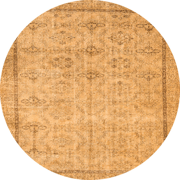 Machine Washable Persian Orange Traditional Area Rugs, wshtr2455org