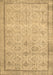 Machine Washable Persian Brown Traditional Rug, wshtr2455brn