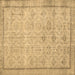 Square Machine Washable Persian Brown Traditional Rug, wshtr2455brn