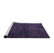 Sideview of Machine Washable Traditional Night Blue Rug, wshtr2456