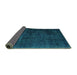 Sideview of Persian Turquoise Traditional Rug, tr2456turq