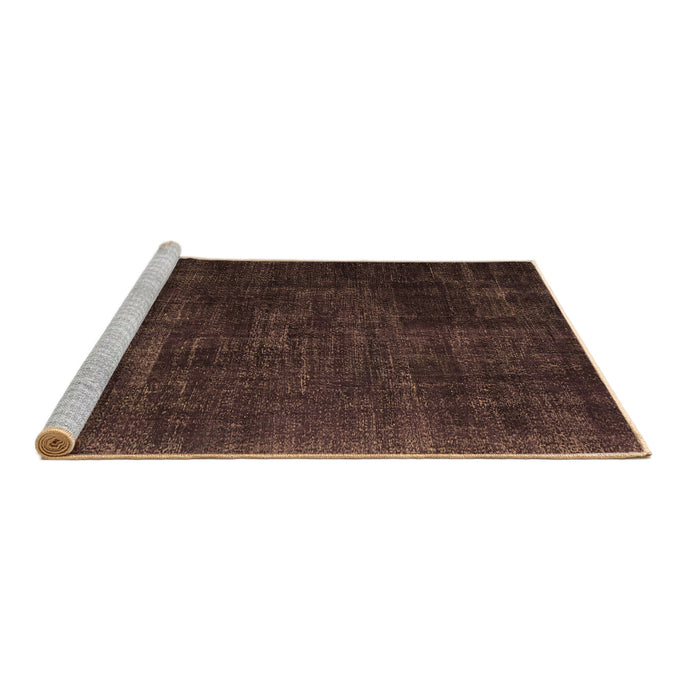 Sideview of Machine Washable Persian Brown Traditional Rug, wshtr2456brn