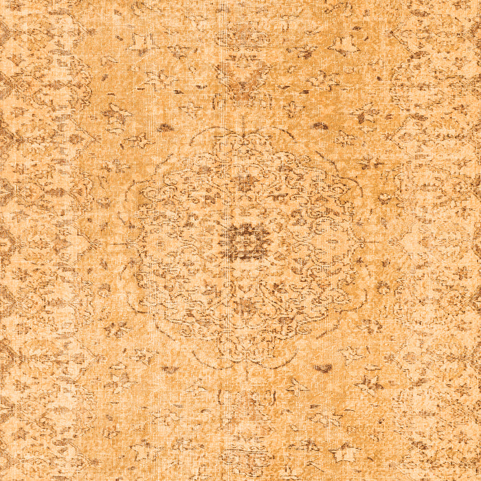 Serging Thickness of Machine Washable Persian Orange Traditional Area Rugs, wshtr2457org