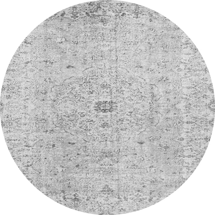 Machine Washable Persian Gray Traditional Rug, wshtr2457gry