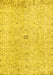 Machine Washable Persian Yellow Traditional Rug, wshtr2457yw