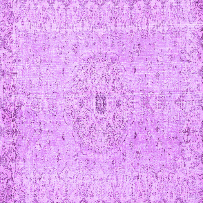 Square Persian Purple Traditional Rug, tr2457pur
