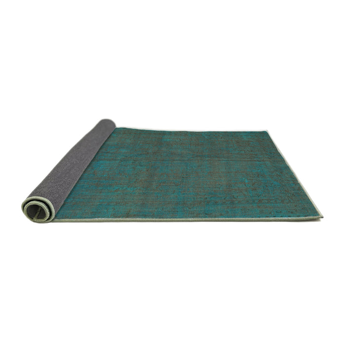Sideview of Persian Turquoise Traditional Rug, tr2458turq