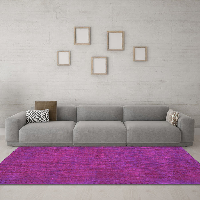 Machine Washable Persian Pink Traditional Rug in a Living Room, wshtr2458pnk