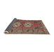 Sideview of Traditional Orange Salmon Pink Persian Rug, tr2459