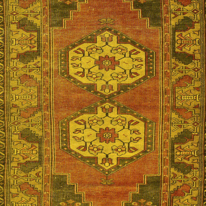 Machine Washable Persian Yellow Traditional Rug, wshtr2459yw