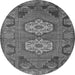 Machine Washable Persian Gray Traditional Rug, wshtr2459gry