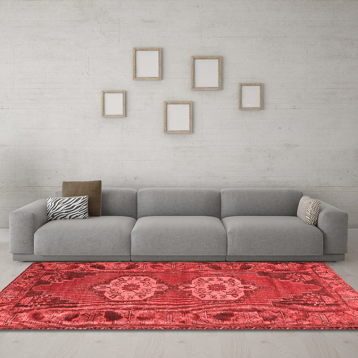 Traditional Red Washable Rugs
