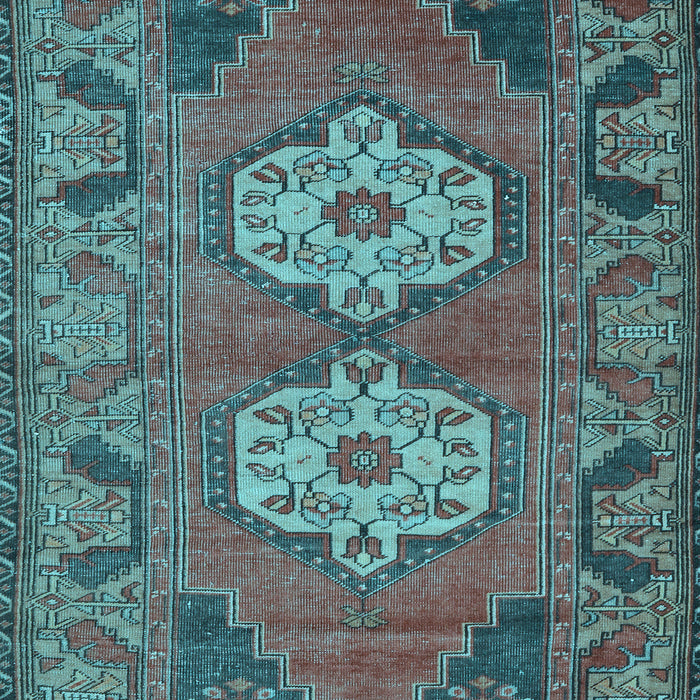 Machine Washable Persian Light Blue Traditional Rug, wshtr2459lblu