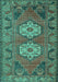 Persian Turquoise Traditional Rug, tr2459turq