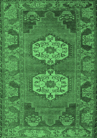 Persian Emerald Green Traditional Rug, tr2459emgrn