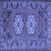 Square Persian Blue Traditional Rug, tr2459blu