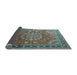 Sideview of Medallion Light Blue Traditional Rug, tr245lblu