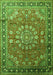 Medallion Green Traditional Rug, tr245grn