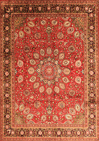 Medallion Orange Traditional Rug, tr245org