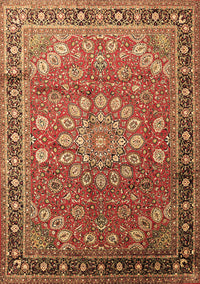 Medallion Brown Traditional Rug, tr245brn