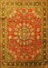 Medallion Yellow Traditional Rug, tr245yw