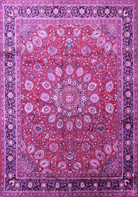 Medallion Purple Traditional Rug, tr245pur