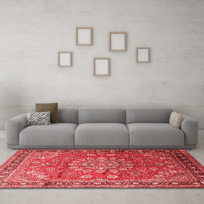 Traditional Red Washable Rugs