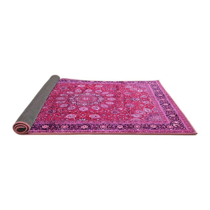 Sideview of Medallion Pink Traditional Rug, tr245pnk