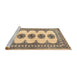 Sideview of Machine Washable Traditional Sepia Brown Rug, wshtr246