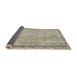 Sideview of Traditional Khaki Green Persian Rug, tr2460