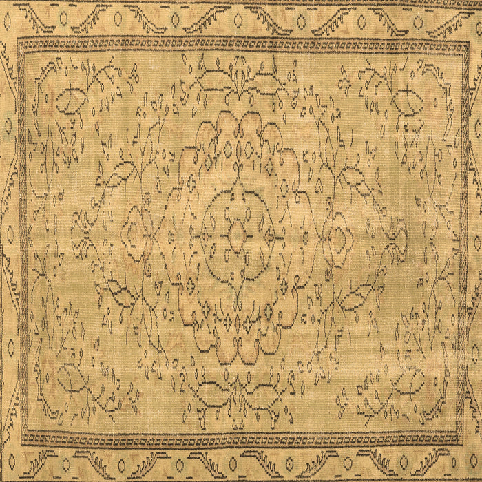 Square Machine Washable Persian Brown Traditional Rug, wshtr2460brn