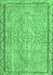 Machine Washable Persian Emerald Green Traditional Area Rugs, wshtr2460emgrn