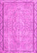 Machine Washable Persian Pink Traditional Rug, wshtr2460pnk