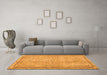 Machine Washable Persian Orange Traditional Area Rugs in a Living Room, wshtr2460org