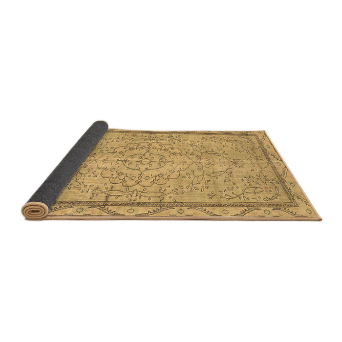 Sideview of Persian Brown Traditional Rug, tr2460brn