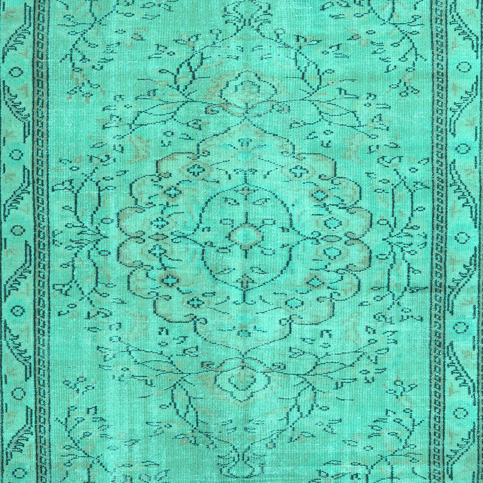 Machine Washable Persian Turquoise Traditional Area Rugs, wshtr2460turq