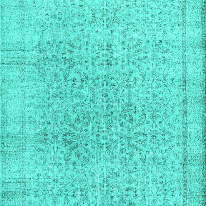 Machine Washable Persian Turquoise Traditional Area Rugs, wshtr2461turq