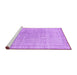 Sideview of Machine Washable Persian Purple Traditional Area Rugs, wshtr2461pur