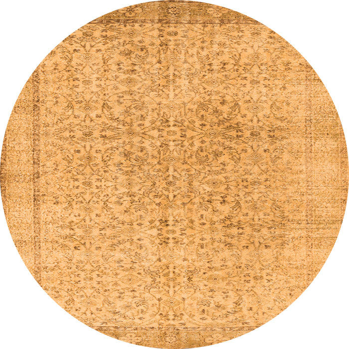 Square Persian Orange Traditional Rug, tr2461org