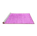 Sideview of Machine Washable Persian Pink Traditional Rug, wshtr2461pnk