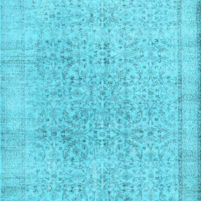 Machine Washable Persian Light Blue Traditional Rug, wshtr2461lblu