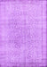 Machine Washable Persian Purple Traditional Area Rugs, wshtr2461pur