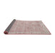 Sideview of Traditional Rose Gold Pink Persian Rug, tr2462