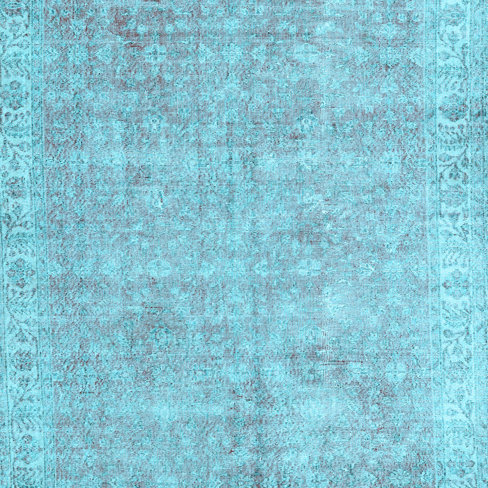 Machine Washable Persian Light Blue Traditional Rug, wshtr2462lblu