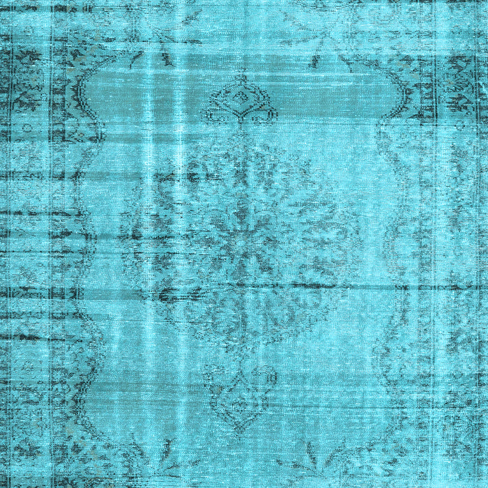 Machine Washable Persian Light Blue Traditional Rug, wshtr2463lblu