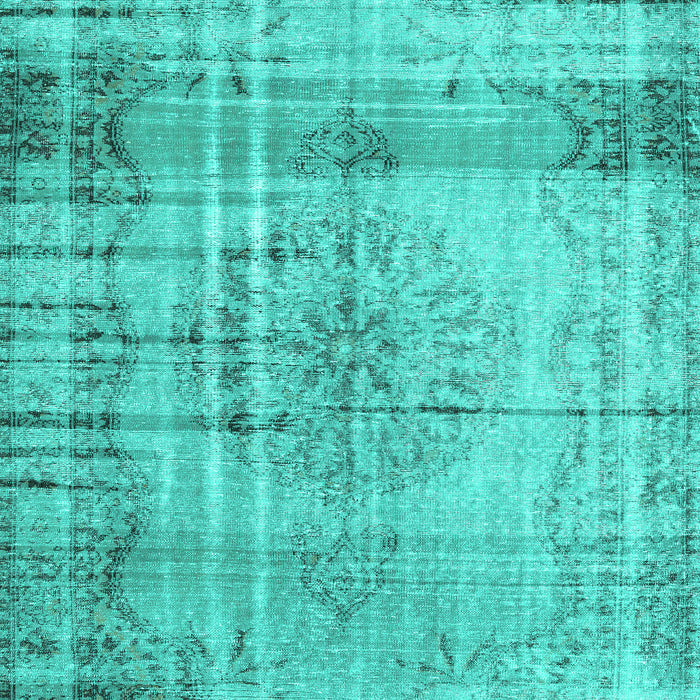 Machine Washable Persian Turquoise Traditional Area Rugs, wshtr2463turq