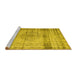 Sideview of Machine Washable Persian Yellow Traditional Rug, wshtr2463yw