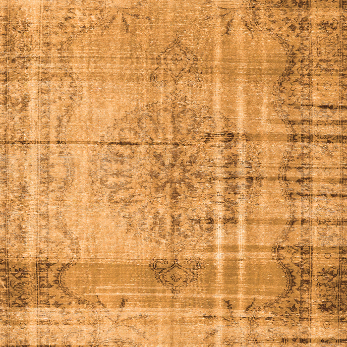 Serging Thickness of Machine Washable Persian Orange Traditional Area Rugs, wshtr2463org