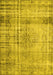 Machine Washable Persian Yellow Traditional Rug, wshtr2463yw