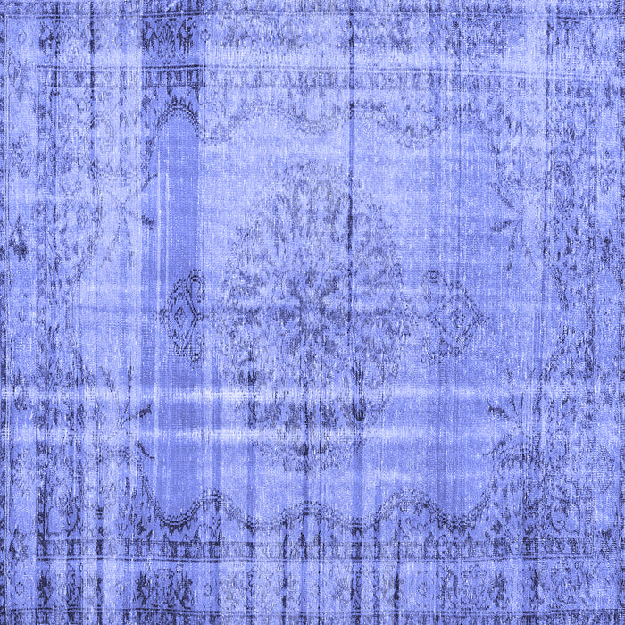 Square Persian Blue Traditional Rug, tr2463blu